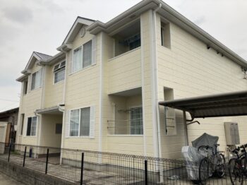 一宮市Ｓアパート様　外壁塗装、シーリング工事、付帯部塗装、屋根塗装