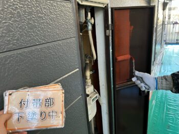 ガスチャンバー扉塗装①