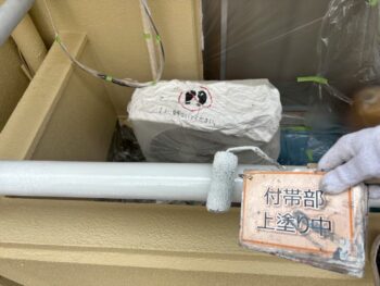 ベランダ手摺り塗装②