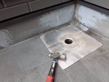 エントランス上防水工事③