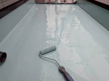 エントランス上防水工事⑥