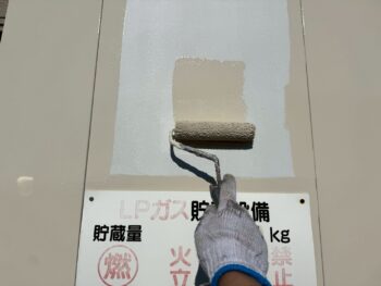 ＬＰガス倉庫塗装③