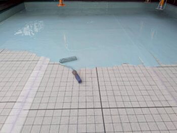 エントランス上防水工事⑥