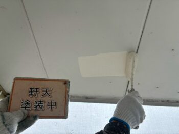 軒天塗装①