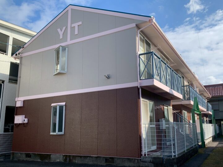 一宮市　Ｐアパート様　外壁塗装・屋根塗装