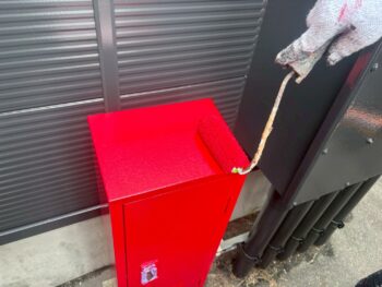 消火器ボックス塗装④