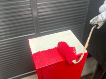 消火器ボックス塗装③