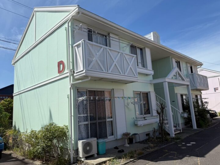鈴鹿市　GアパートＤ棟様　外壁塗装・屋根塗装　